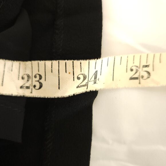 VTG Talbots Women 4 28x24 Black A-Line Midi Italian Fabric Acetate Viscose Skirt - Picture 6 of 6